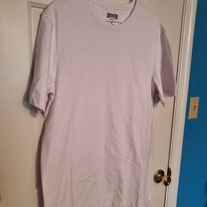 White Longtail trim fit short sleeve shirt